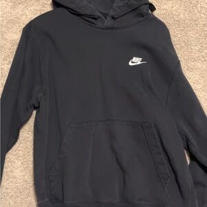 Nike Black Hoodie with White Logo